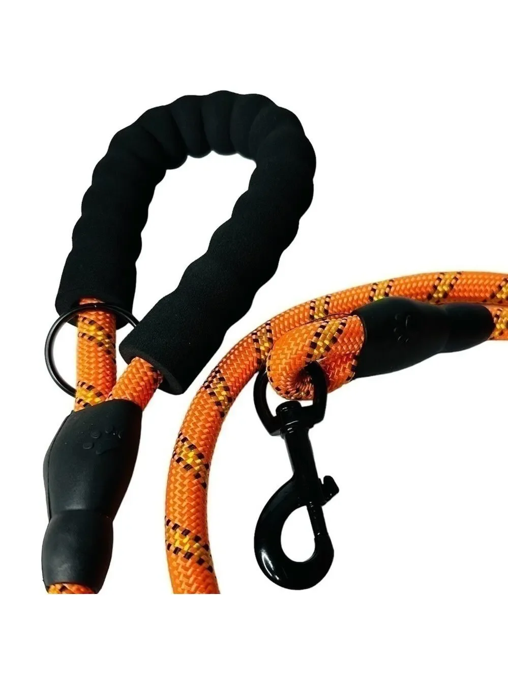 Medium Large Dog Reflective Dog Leash Orange & Black New Without‎ Tag